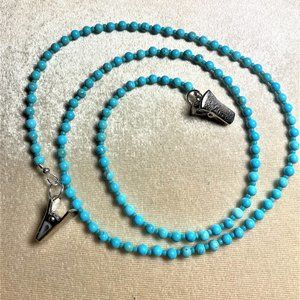 Turquoise Magnesite Eyeglass Chain #1410